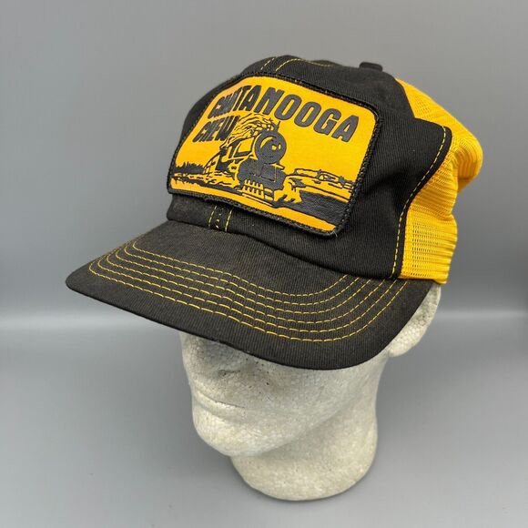 Chattanooga Chew Racing Team Hat Vintage 80s USA Trucker Snapback RARE Patch